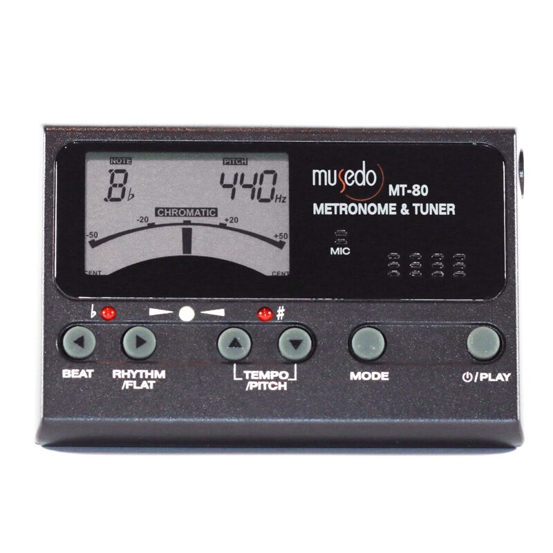 Musedo Mt 80 Violin Chromatic Tuner Metronome Tone Generator Batteries Pickup