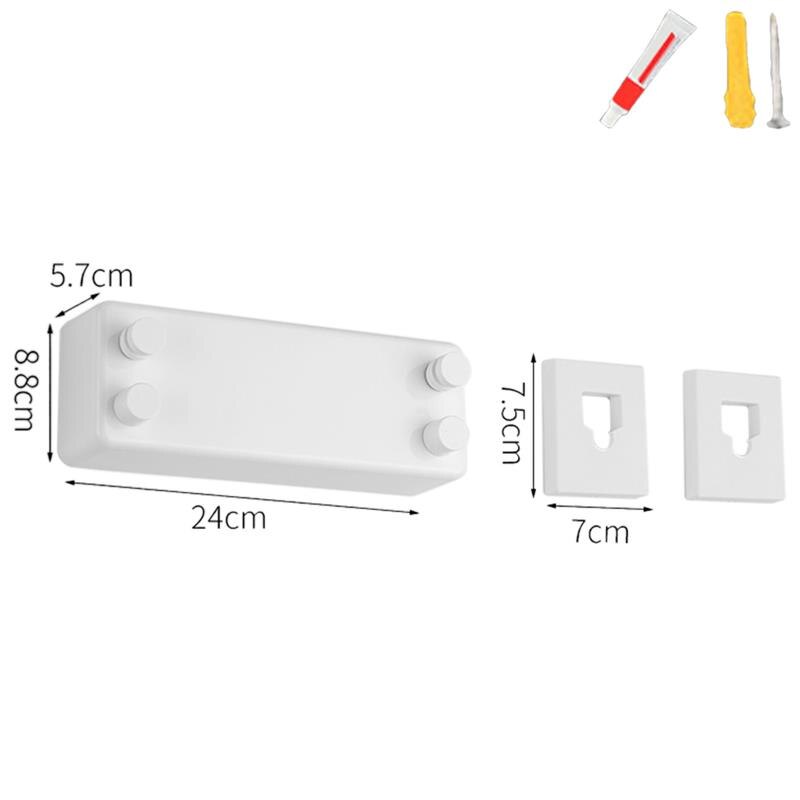 Clothes Line Stainless Steel Balcony Wire Rope No-hole Indoor Clothes Quilt Dry Hanger Invisible Telescopic Clothes Hanger: White