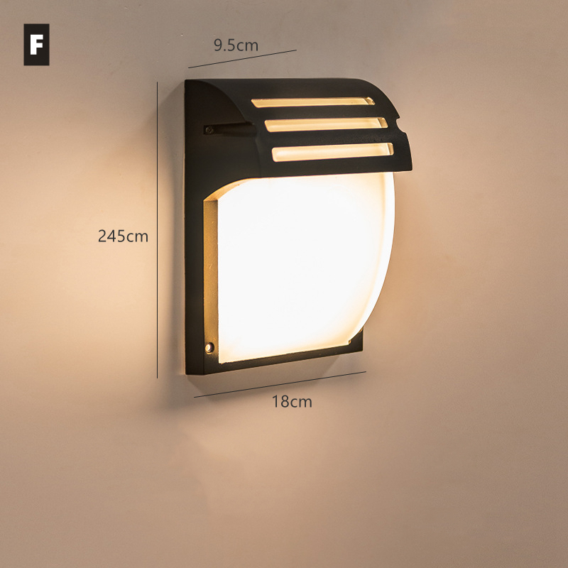 Lampada da parete a portato per esterni E27 IP65 lampada da portico da giardino in alluminio impermeabile 110V 220V apparecchio di illuminazione stradale applique per esterni