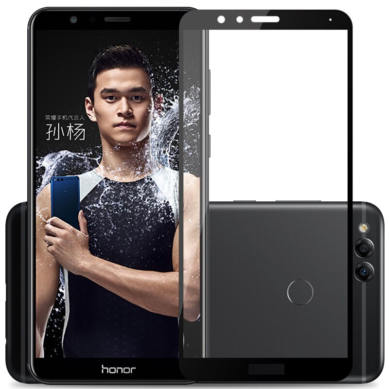 9h heltäckande skärm härdat för huawei honor 9 lite skyddsfilm för huawei honor 9 9 ljus skyddsfilm på hono 9 9 lite: Svart / För huawei honor 9