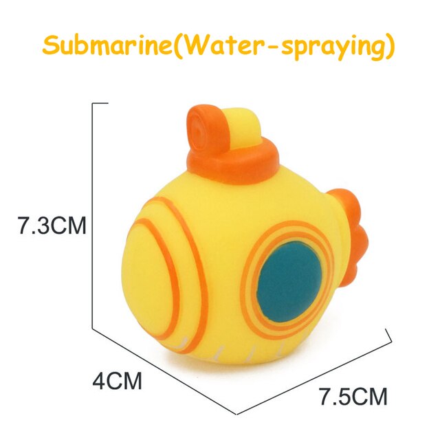 Giocattoli d&#39;acqua per bambini cartone animato classico doccia bagno macchinine treno barche bagno nuoto bagno doccia giocattoli educativi per bambini regalo: SUBMARINE2