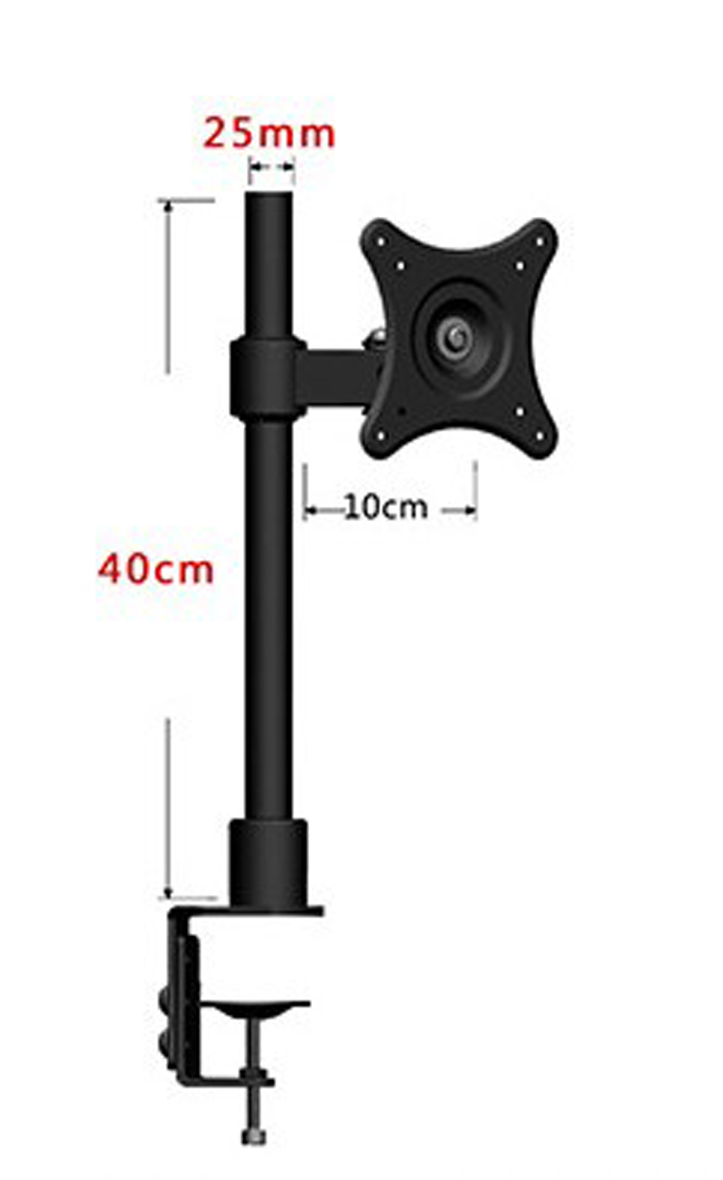 Hyvarwey LC250/40 Desktop Mount Free Lifting Full Rotation 10-22" LCD LED Monitor Holder Table Clamping Monitor Mount Support