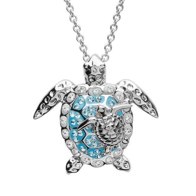 Ketting Voor Vrouwen Zirkoon Charm Beach Schildpad Kettingen Rose Gold Unieke Kleine Schildpad Ketting Vrouwen Sieraden: 2