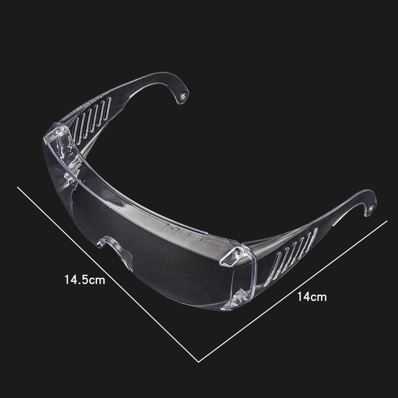 Sikkerhedsbeskyttelsesbriller skodder helt gennemsigtige beskyttelsesbriller anti-virus