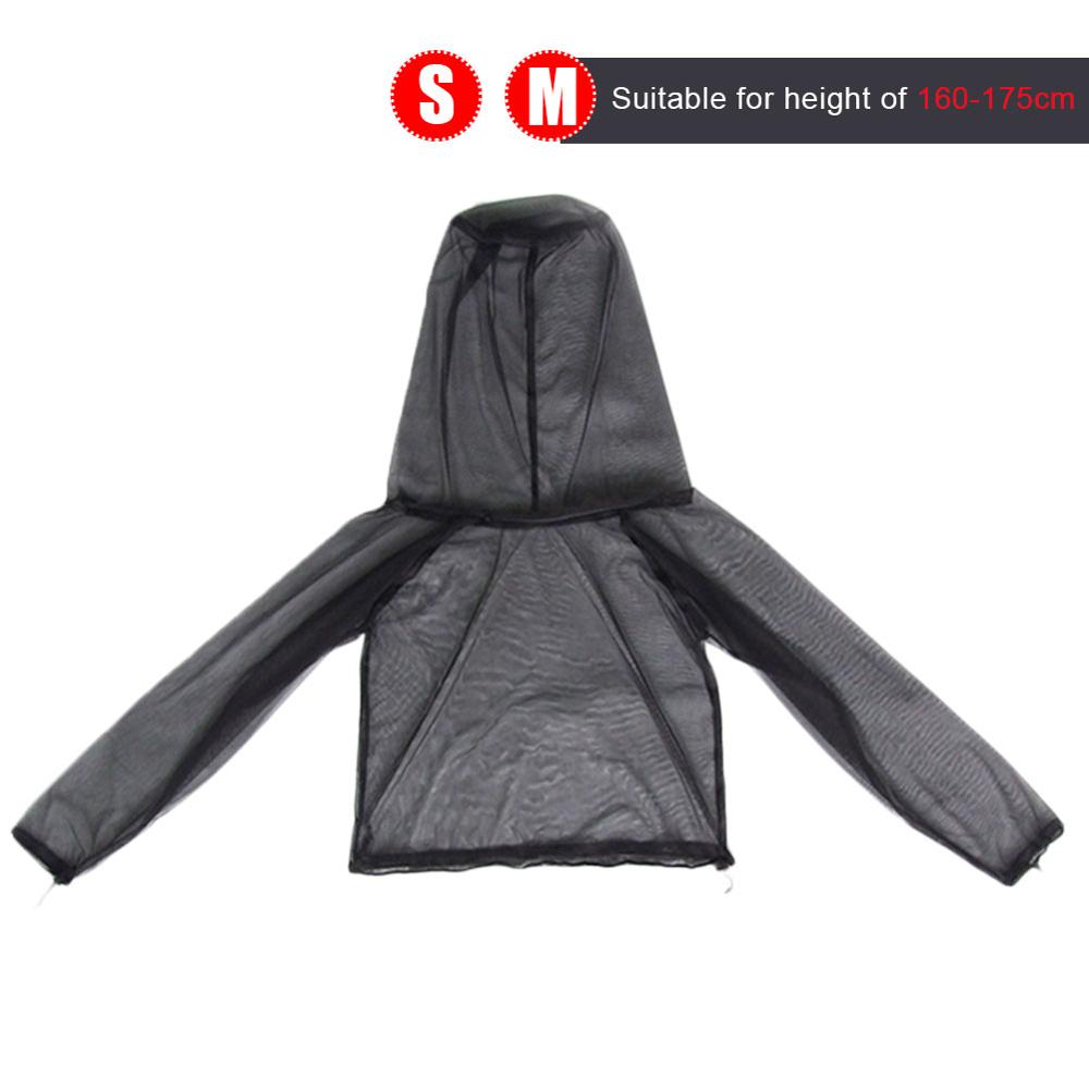 2 Sizes Outdoor Anti-mosquito clothes suit jacket/trousers/Gloves/Shoes covers mosquito protection Clothing 175-190CM 160-175CML: S to M Tops