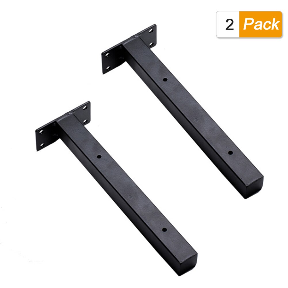 Soporte de 2 uds. Para decoración del hogar, estantería oculta, estantería flotante de servicio pesado, organización DIY, soportes industriales de almacenamiento de hierro: 15cm