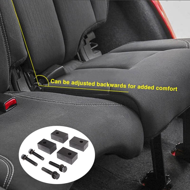 Car Rear Seat Recline Kit Mount Bolts Washers Set SUV Back Seat Spare Parts for Jeep Wrangler JK JL4 Door 2007