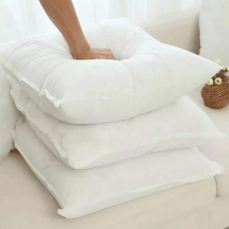 Cushion Core Polyester Backrest Core PP Cotton Square Pillow Core Milky White High Elastic Three-dimensional Spiral Fiber Pillow