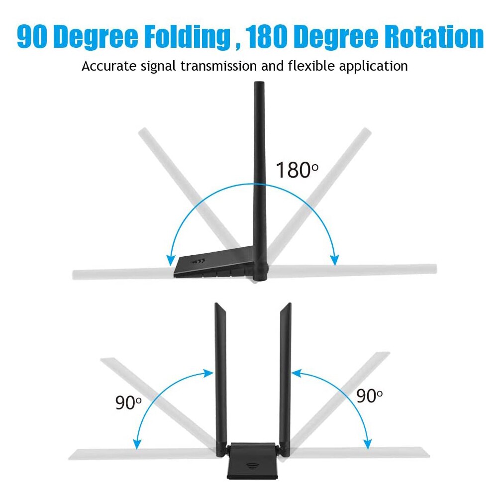 Desktop de banda dupla adaptador wi-fi sem fio usb 3.0 adaptador wi-fi 1200mbps placa rede sem fio wi-fi receptor para computador