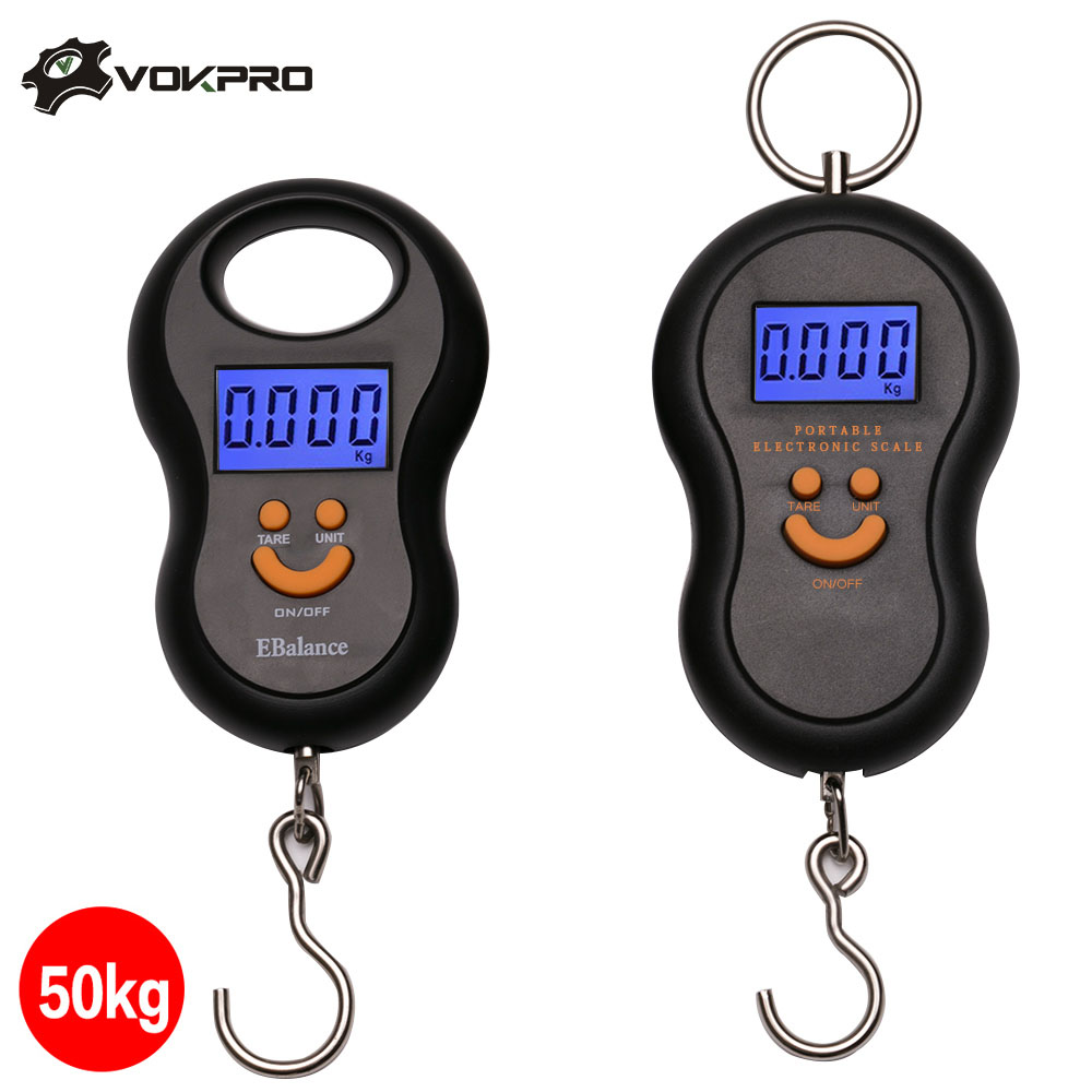 Mini balance numérique pour la pêche, balance pour les bagages de pêche, pesage des bagages, grille en acier, outil de poids pour la cuisine, 50kg x 10g