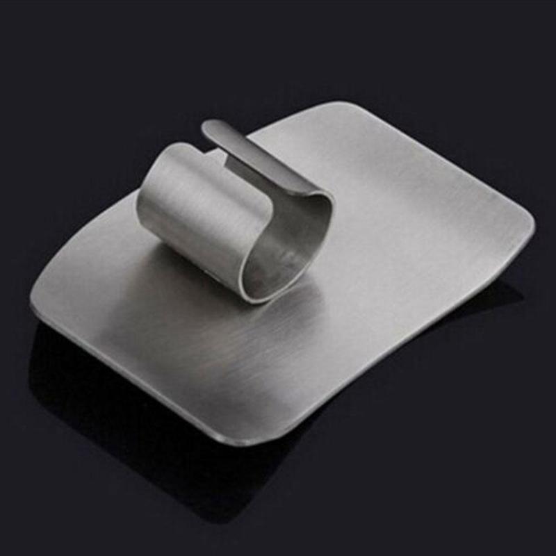 1Pcs Finger Guard Protect Finger Hand Cut Hand Protector Tool Finger Cut Tool Gadgets Stainless Steel Knife Protection Kitc U2L7