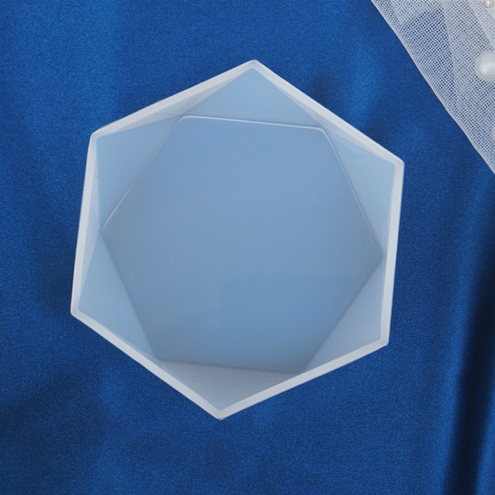 Stor rhombus rektangel form silikone forme epoxy harpiks diy geode underlag form til bakker