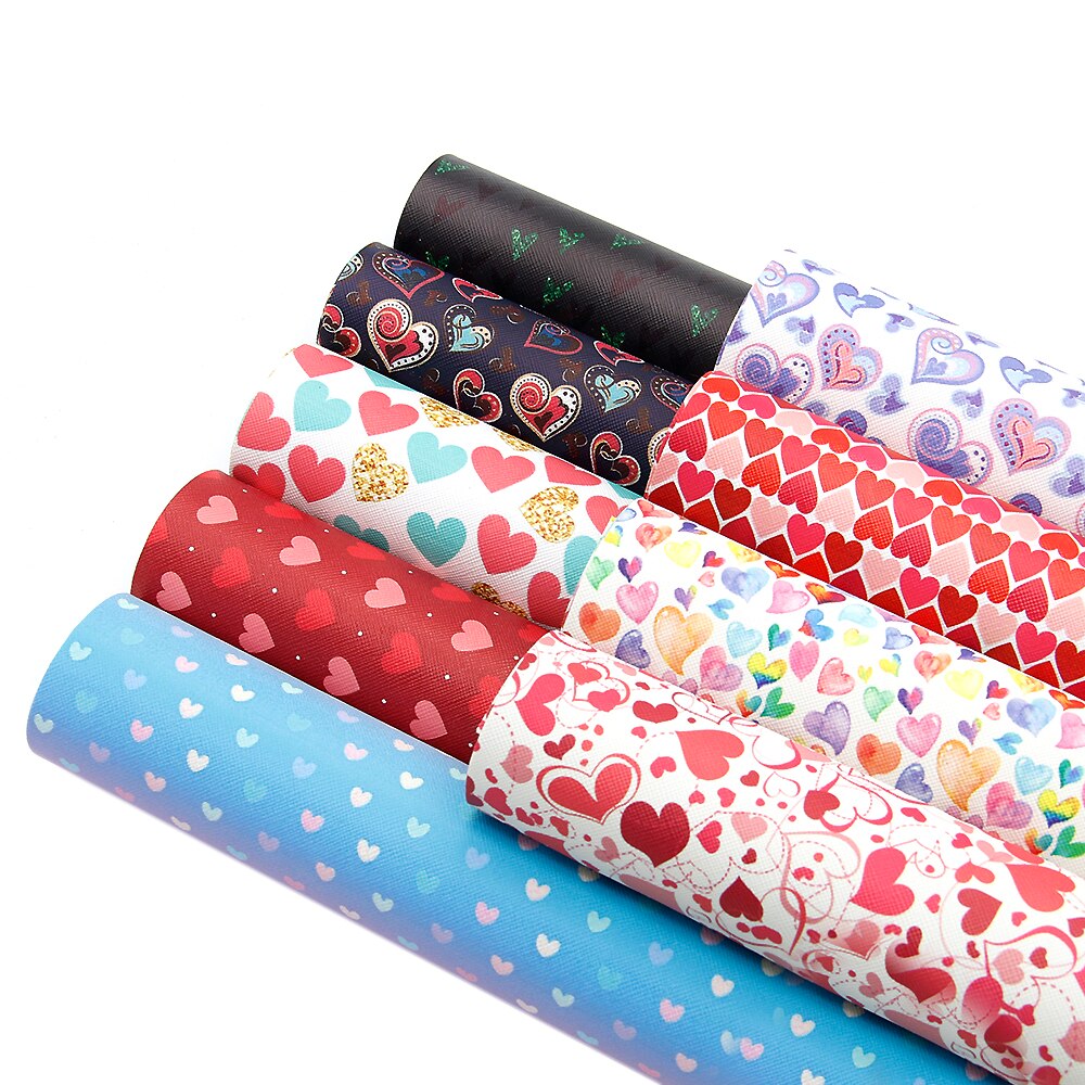 Fjärde juli ball tryckt konstläder tyg ark syntetiskt läder set, gör det själv handgjorda material för väska hantverk ,1 yc 6104: 1074591001