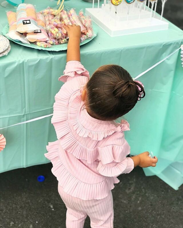 Nyfødte baby piger vinter outfits sød lyserød jakkesæt langærmet flæse tee toppe bell bottom bukser flared bukser tøj sæt