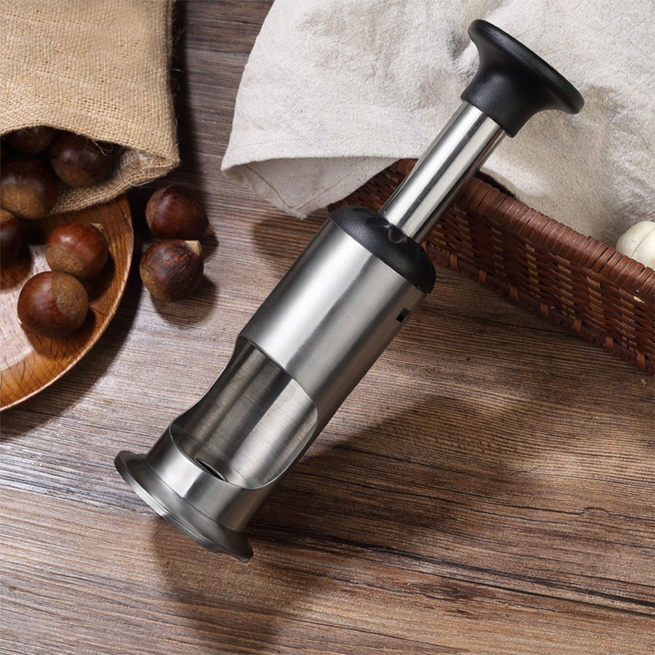 Acier inoxydable ménage manuel châtaigne ouvre éplucheur casse-noisette décortiqueur éplucher châtaigne artefact cuisine outil accessoires