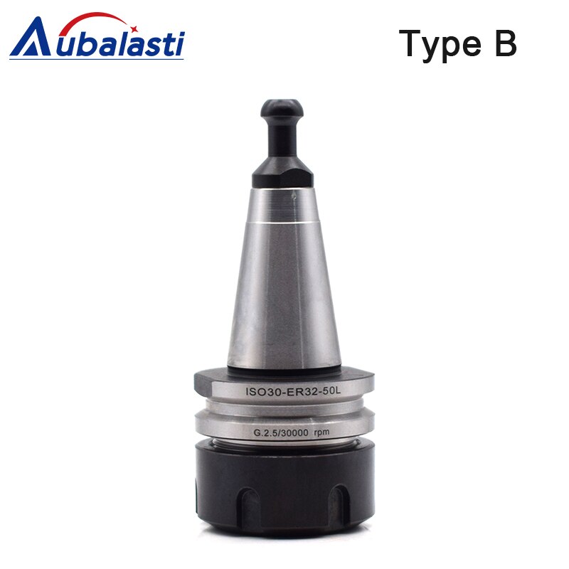 Stainless Steel ISO30 Collet Chuck ER32 Balance Collet Chuck G2.5 30000RPM CNC Milling Lathe Tool Holder ferramentas: ISO-ER32-50 / Type B