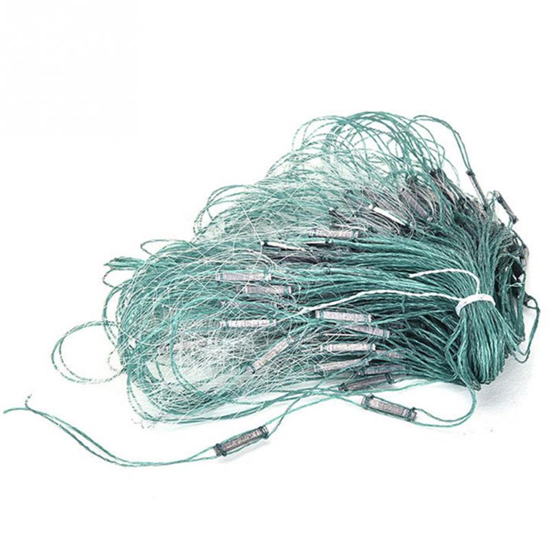 20m 3 Layers Fishing Net Monofilament Gill Fishing Net with Outdoor Sport Float Fish Trap Fishing Gear #1013