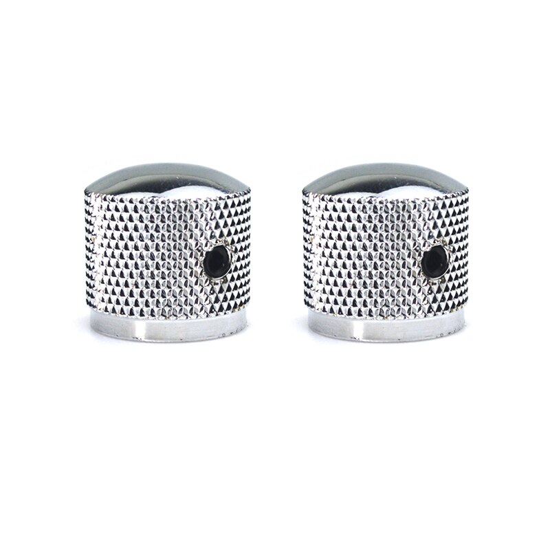 Manopola del volume del tono della chitarra professionale in metallo Potenziometro Cappello Cappello Parti di chitarra di grandi dimensioni Manopola di spinta con foro Accessori Guitarra: Di Colore Giallo chiaro