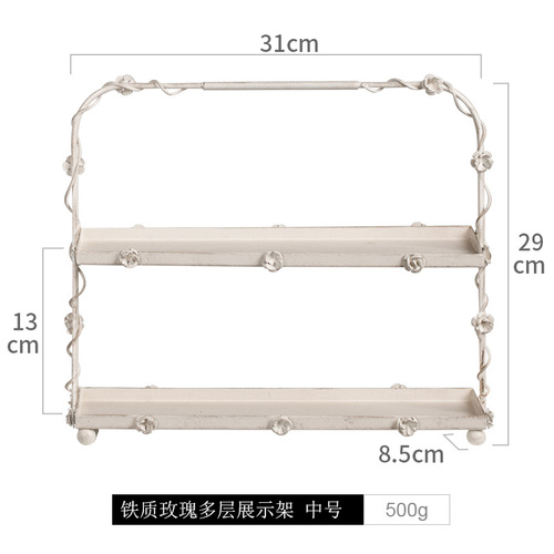 European white dessert table decoration / display stand set / wedding cake set table / wooden snack tray: 29x31x8.5cm