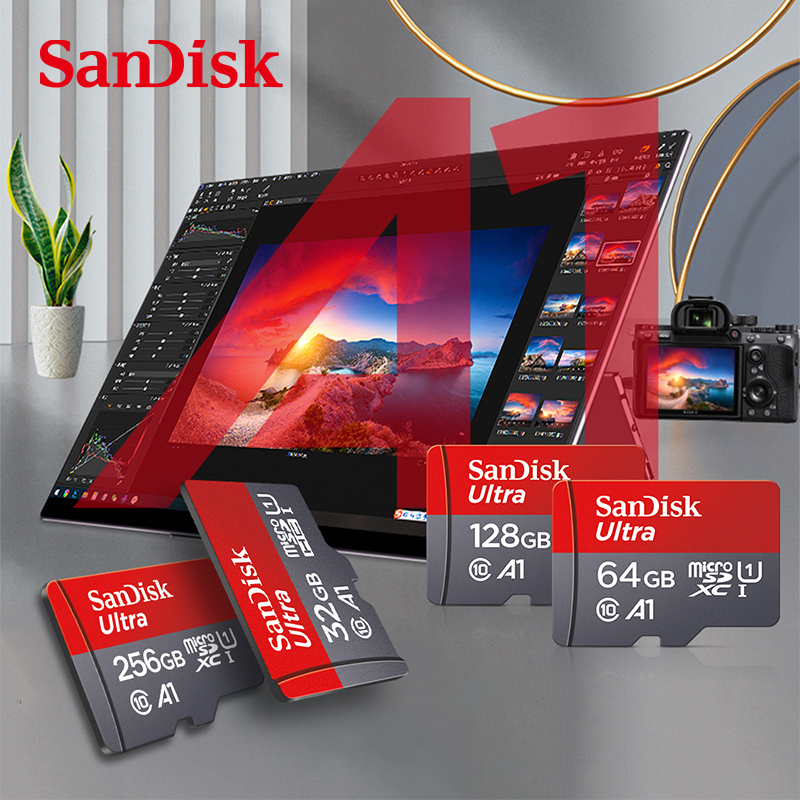 Sandisk Ultra Micro tf SD card 128GB 32GB 64GB 256GB Mini SD Card SD/TF Flash Card Memory Card 32 64 128 gb miniSD for Phone