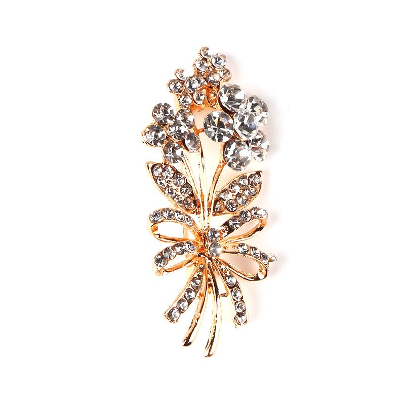 Bloem Crystal Pearl Broche Voor Vrouwen Broche Pin Boeket Strass Broches En Pinnen Sjaal Clip Sieraden: Style 2
