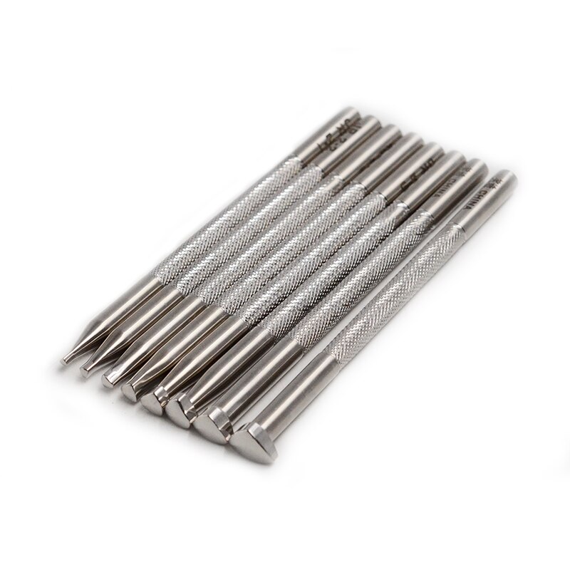 Herramientas musculares para tallar cuero, artículos de cuero para manualidades, herramientas de impresión de cuero de acero inoxidable realistas