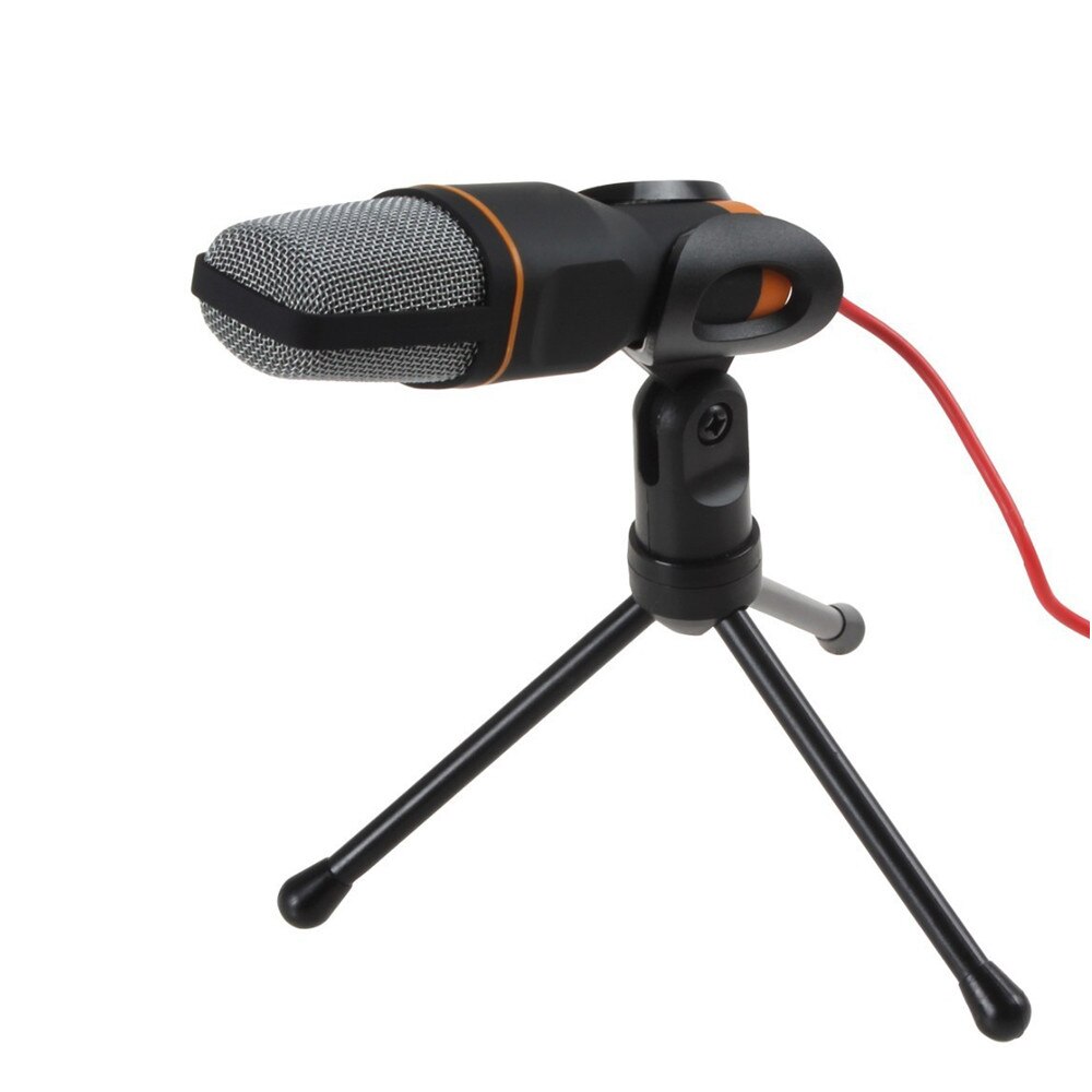 SF666 Micro Jack 3.5 mm Portable Computer Capacitor Micro Cable Microphone Microphone Microphone: black