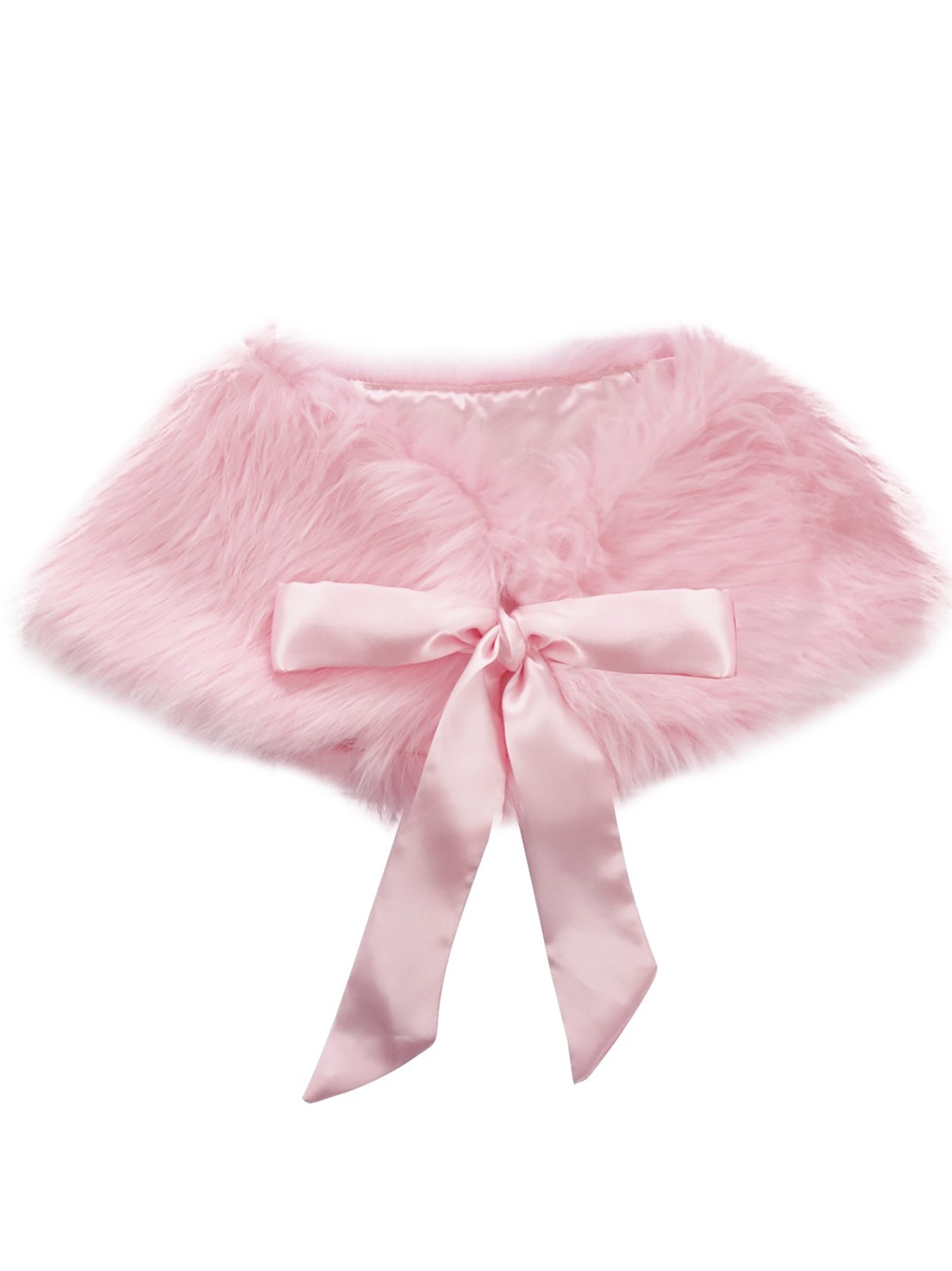 Giacca da bambina bolero in pelliccia sintetica per bambini: rosa