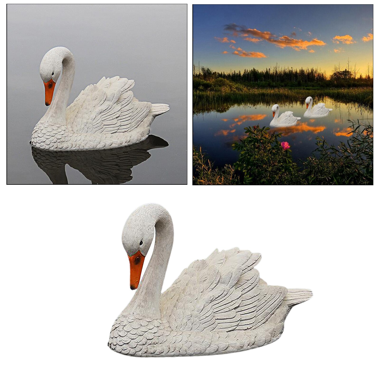 Resin Outdoor Garden Ornament Path Novelty Bird Statue Decoration Sculpture