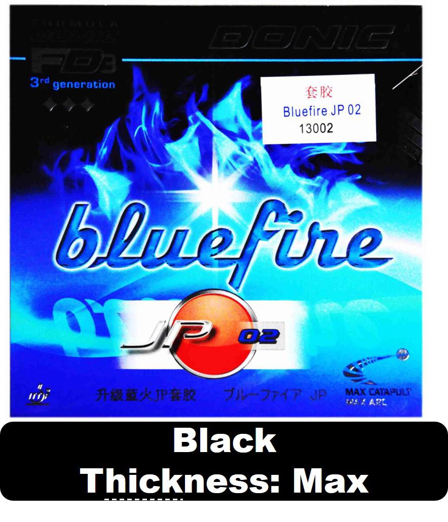 Original Donic Bluefire Jp01 Turbo Jp02 Jp03 Table Tennis Rubber Pimples In Ping Pong Sponge Tenis De Mesa: JP02 black max