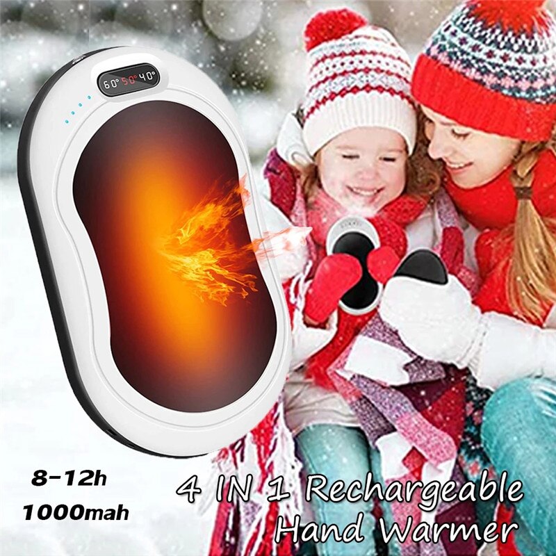 3 livello caldo 10000mAh 4 in 1 scaldamani elettrico ricaricabile USB riscaldamento a doppio lato mini 5V tasca a lunga durata potenza Banca Warme