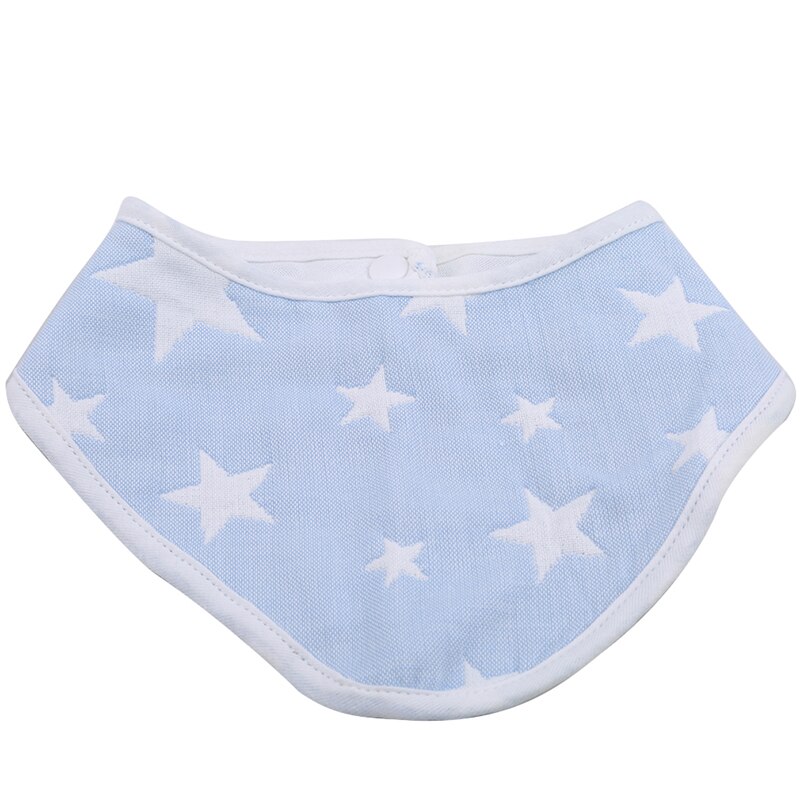 2 pz/impostato dovuto Lati 100% Garza di Cotone Morbido Del bambino Bavaglini Tutte Le Stagioni infantile unisex Accessori di Abbigliamento: blu
