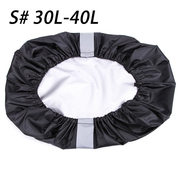 ManKaTer 30L-50L Reflecterende Camouflage Waterdicht Stofdicht Zonnebrandcrème Lichtgewicht Rugzak Regenhoes Koord Mond: S 30L-40L 01