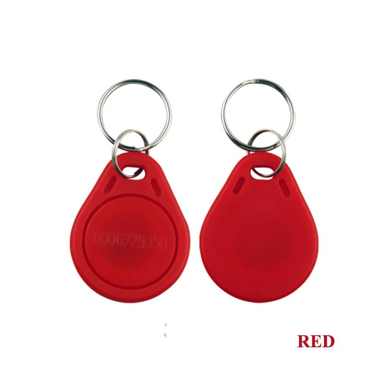 100pcs/ RFID Smart Card Of ID Keyfobs,125 KHz ID Card, Access Control Card Color Blue red yellow (NOT COPY): red