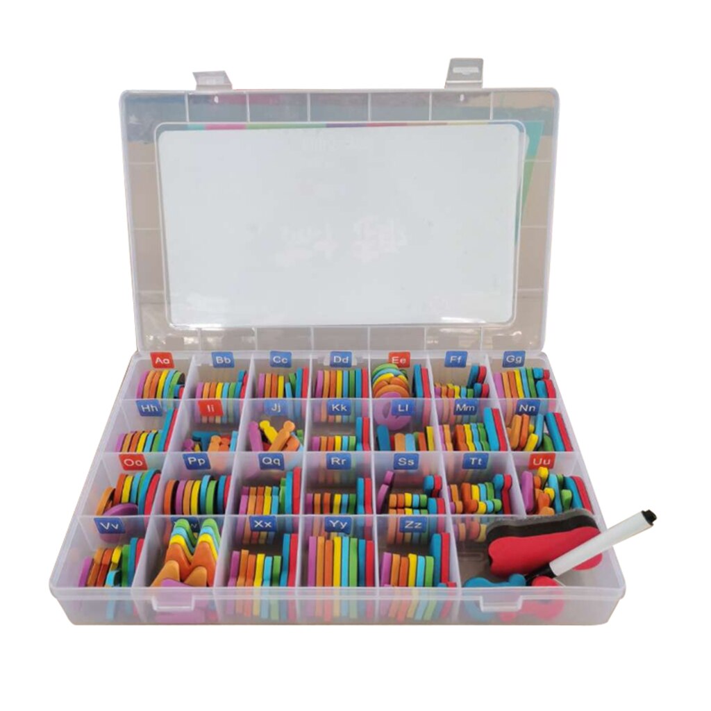Magnetische Letters Plakken Hoofdletters Stickers W/Board Onderwijs Speelgoed