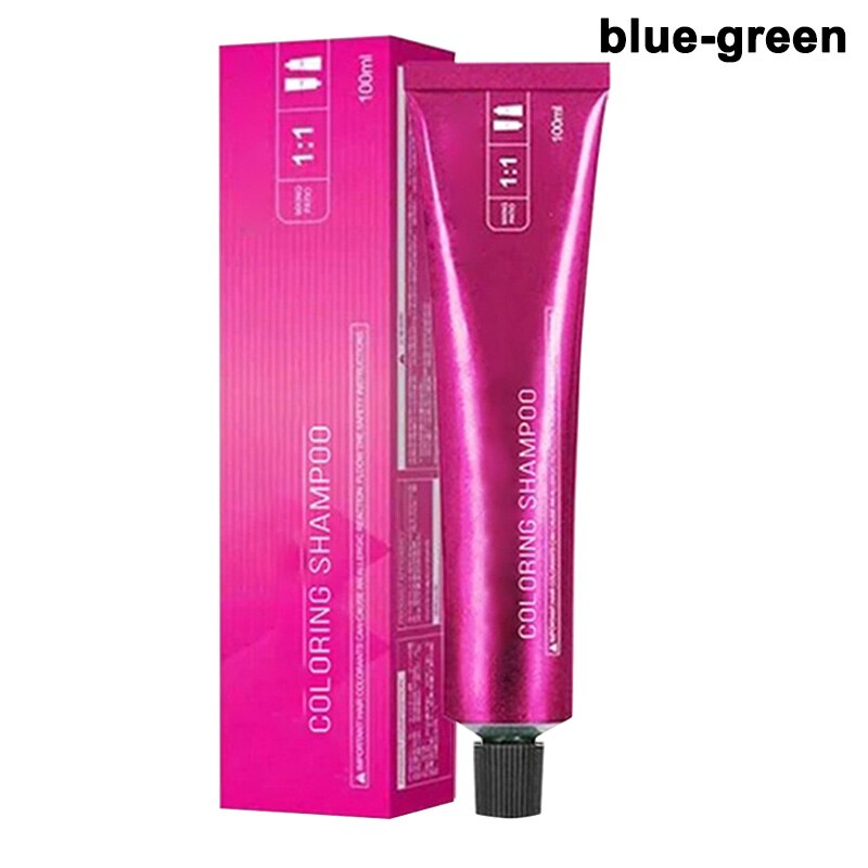 Haar Färbung Shampoo Mild Sicher Haar Färben Shampoo für Männer Frauen Alle Haare WH998: bluegreen