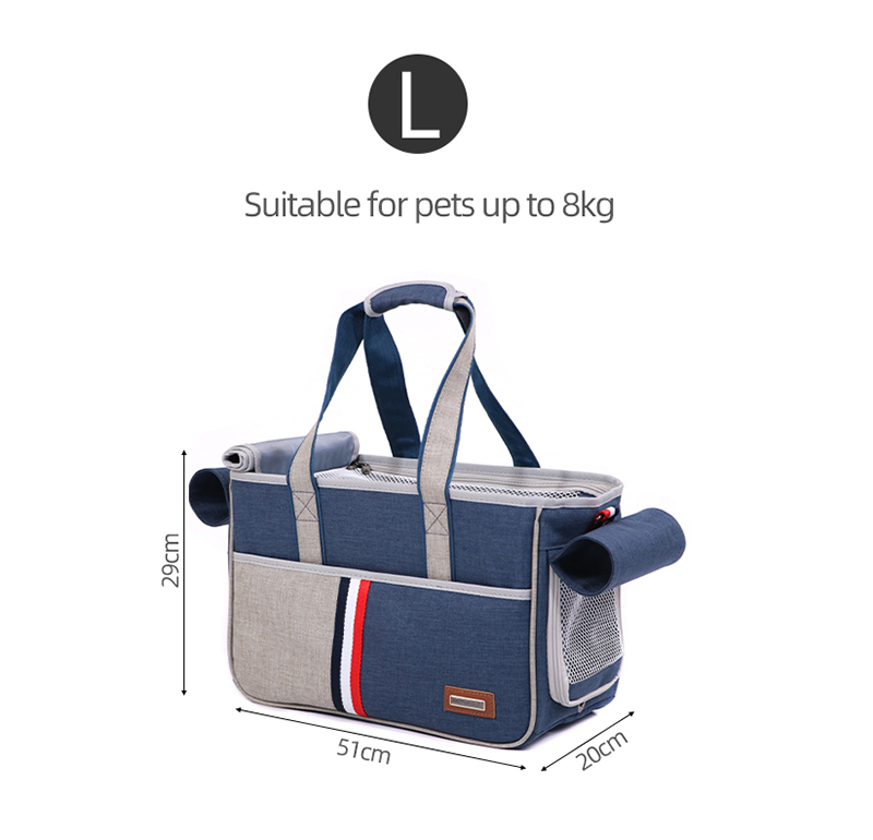 Kæledyrsholder til kat hunde taske åndbar rejsetransport bæretaske slynge rygsæk pomeranian chihuahua håndtasker til små dyr: Stor