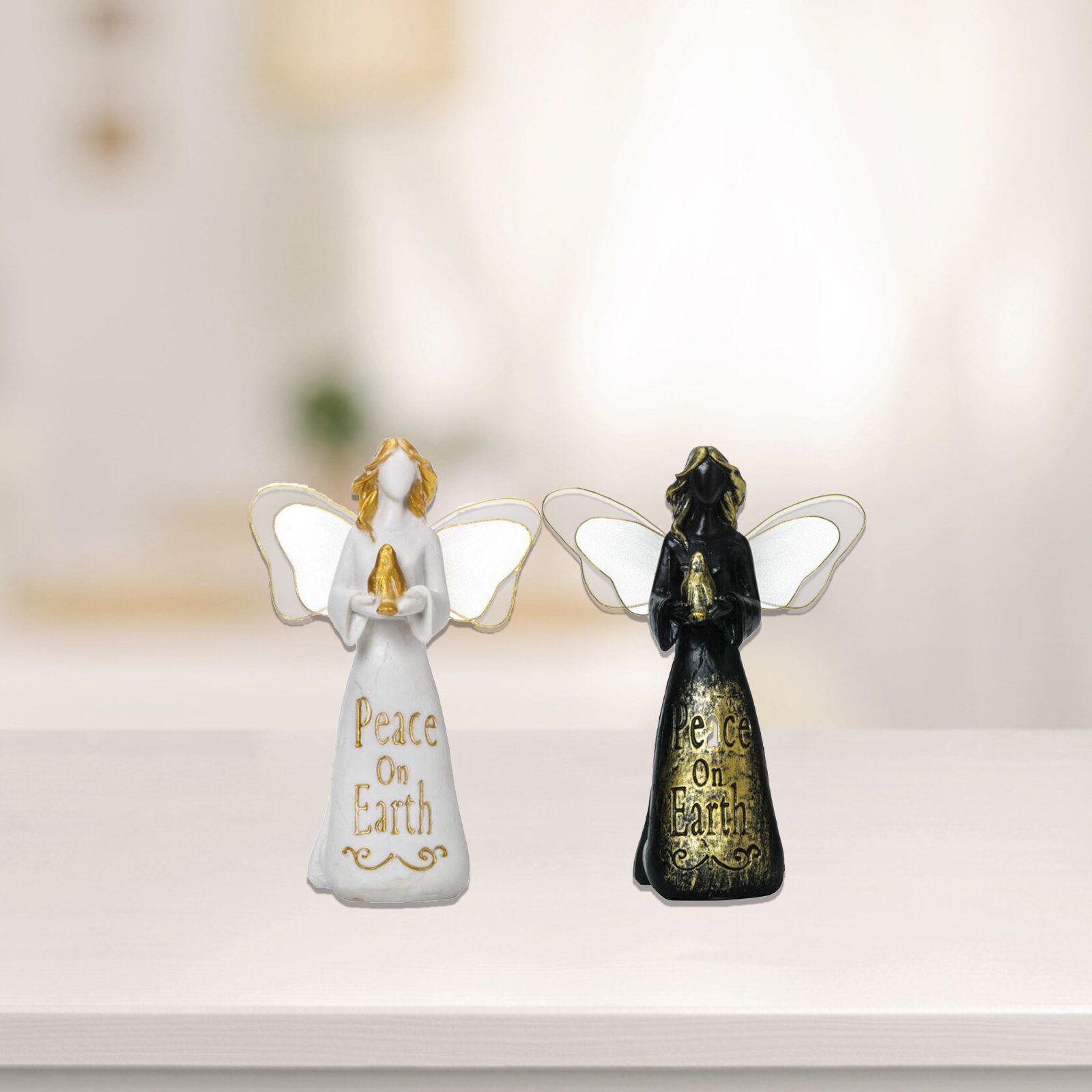 Room Bedroom Living Room Decoration Lovely Angel Statue Indoor And Outdoor Family Garden Decoration Quiet Statue