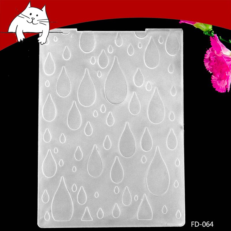 Dossier de gaufrage en plastique, pour la fabrication de cartes, papier de Scrapbooking, fournitures de décoration artisanale bricolage: FD-064