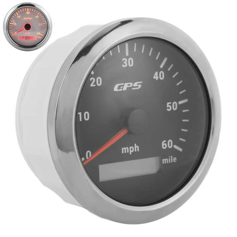 Speed Odometer GPS Speedometer Adjustable Backlight IP67 Waterproof for Boats for RVs