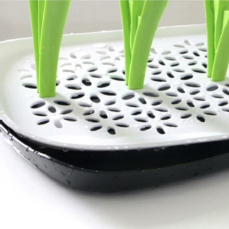 Babyflaskor torkställ babyflaskhållare rengöring torktumlare avloppsstativ trädform rack för babyflaskor avtagbara