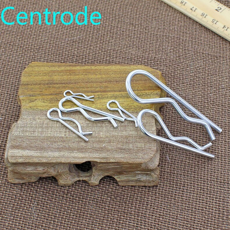 White zinc B-type cotter pin wave pin R-shaped clamp pin hairpin pin m1.2-m3.5 20PCS