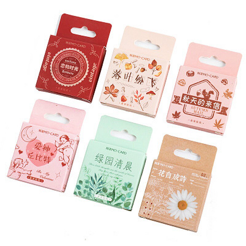 1piece Practical Falling Leaves Stationery Sticker Adhesive Paper Flake Lovely Label Sticker Scrapbooking Stationery Stationery