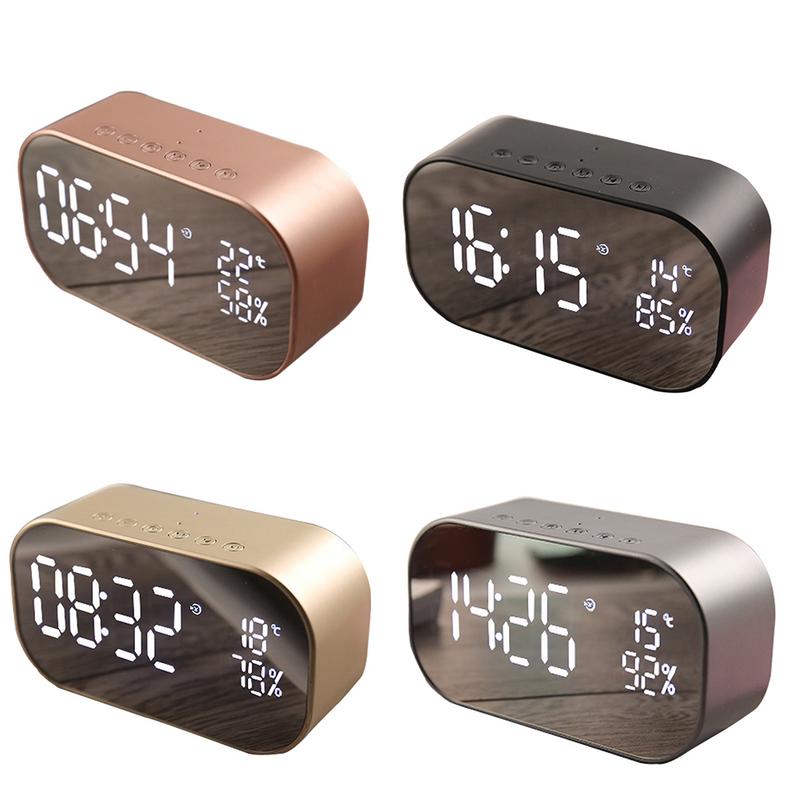 Bluetooth Speaker Wireless Mini Phone Alarm Clock Home Small Sound Computer Car Subwoofer Decoration