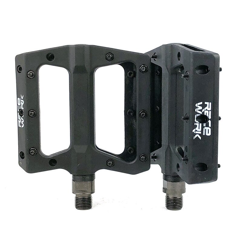 Fixed gear bicycle pedal nylon non-slip foot pedal plastic: black