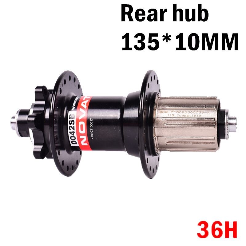 Novatec Hub D042SB Disc Kaart Brake Mtb Mountainbike Hub Lager Fiets Hubs 32 36 Gaten Zwart Rood