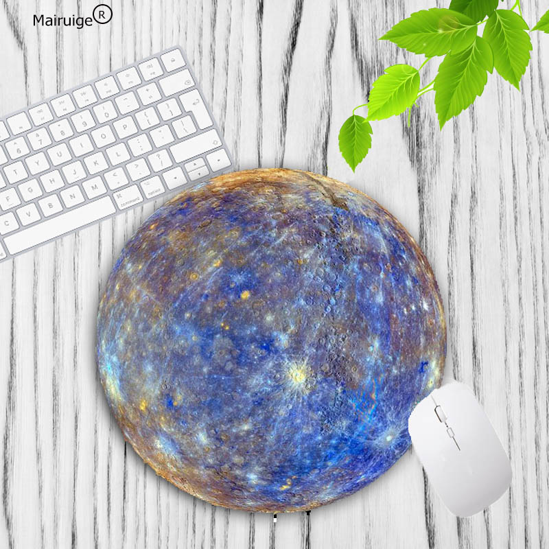 MRGBEST Earth Lunar Planet Carpet Desk Mat Pc Accessories Office Mouse Pad Table Cushion Mouse Mat Pad on The Table Keyboard Pad: GRAY