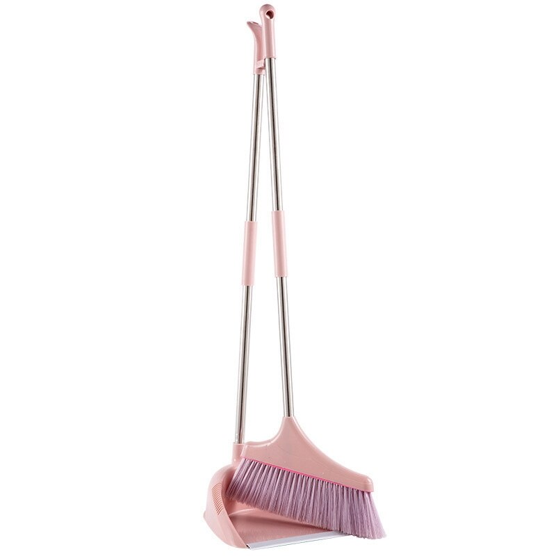 Household Cleaning Tools Broom Dustpan Set Foldable Plastic PP Broom Combination Soft Fur Clean Dust-Free Broom: Default Title