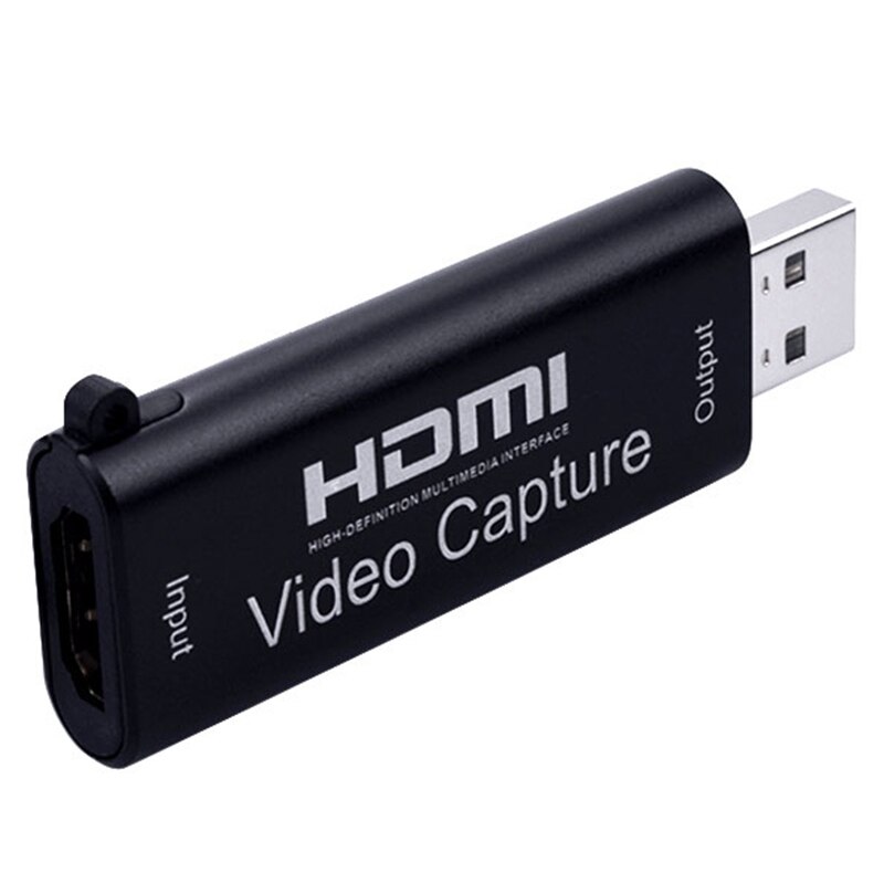 4k hdmi til usb 2.0 videooptagelseskort 1080p optager obs spil live streamer video med type c til hdmi kabeladapter