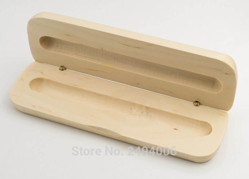 Hoogwaardige Gemaakt Van Hout Geschenkdoos Pen En Balpen Roller Box Milieubescherming Etui